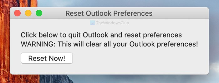 Outlookの通知がMacで機能しない
