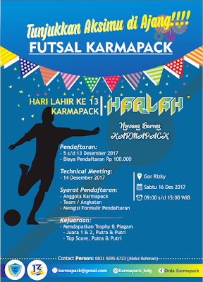 Contoh Desain Pamflet Turnamen Futsal Cdr