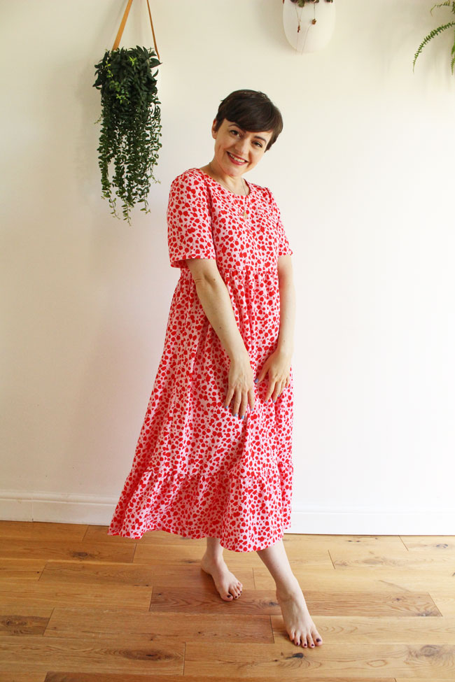 Tilly's Indigo midi dress - sewing pattern by Tilly and the Buttons