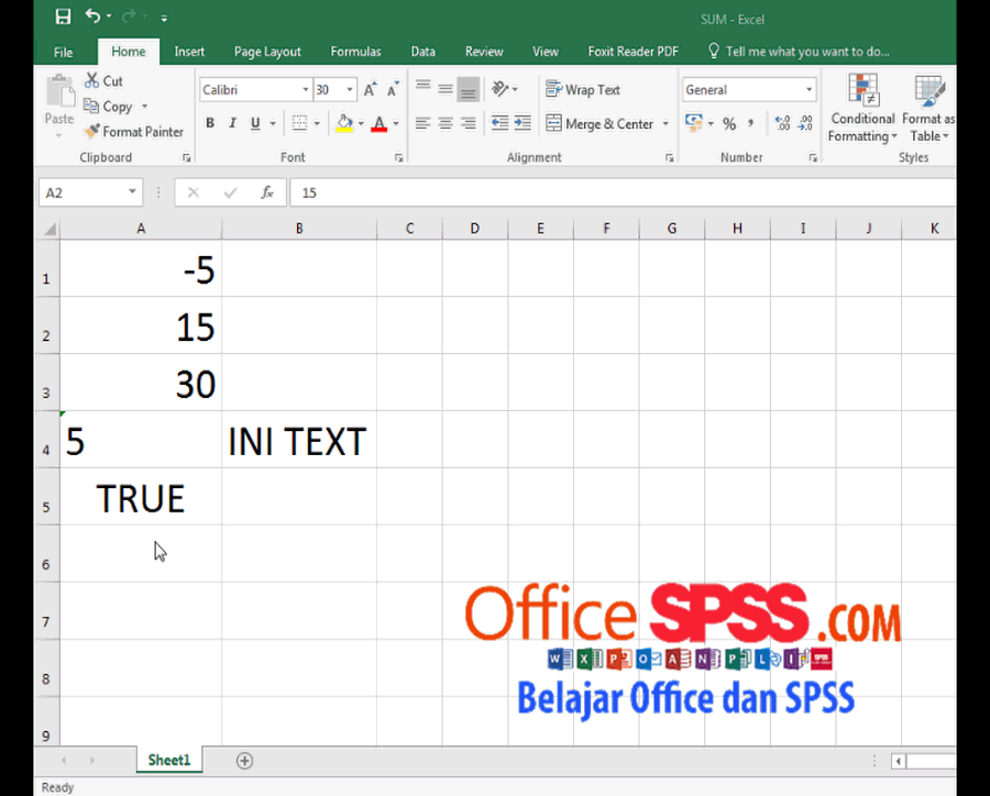 Cara Penggunaan Fungsi SUM di Excel untuk Penjumlahan ...