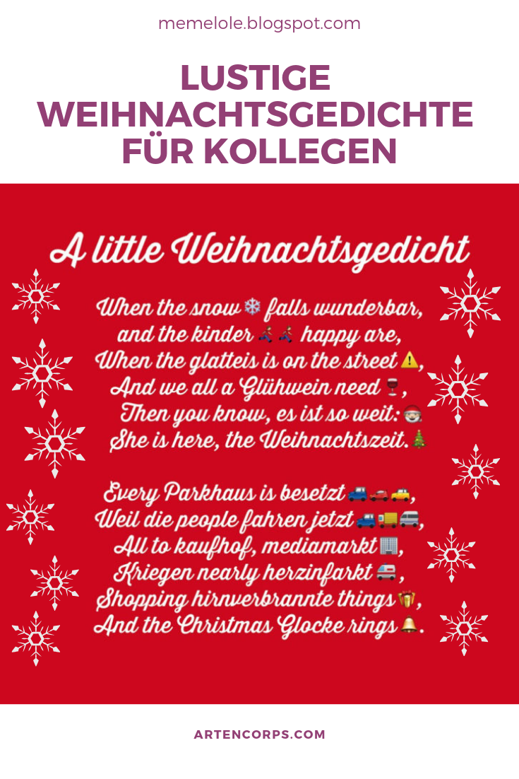 22 Angenehm Images Of Lustige Weihnachtsgedichte Fur Kollegen Lustige Bilder