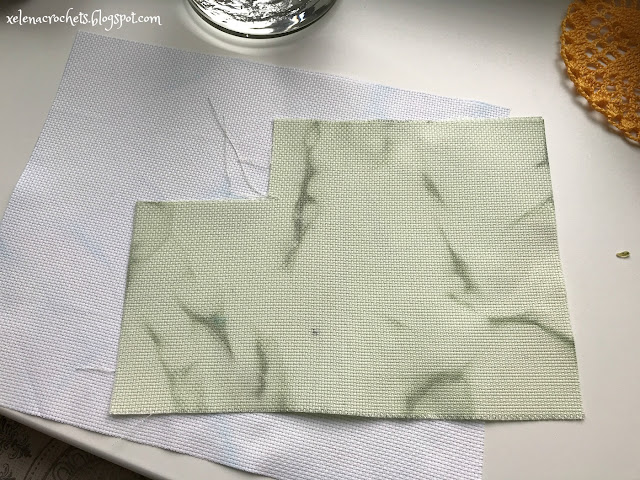 как покрасить канву аиду для вышивки