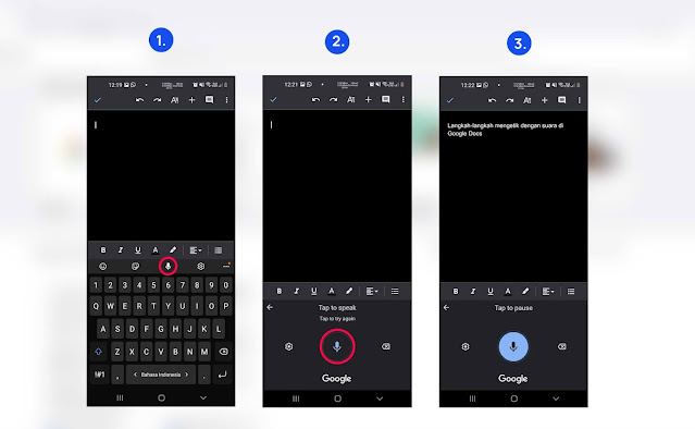 Cara Mengetik Dengan Suara di Google Docs melalui HP Android