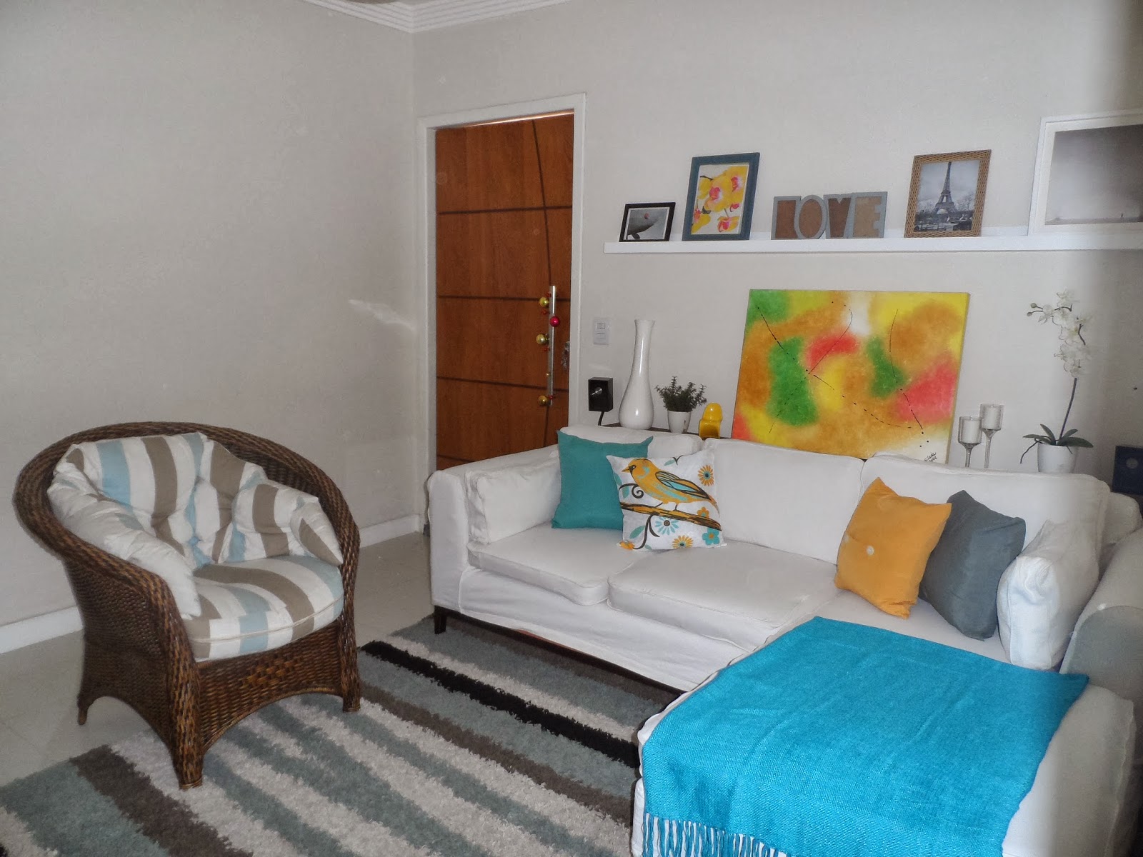 Repaginando a sala de estar!