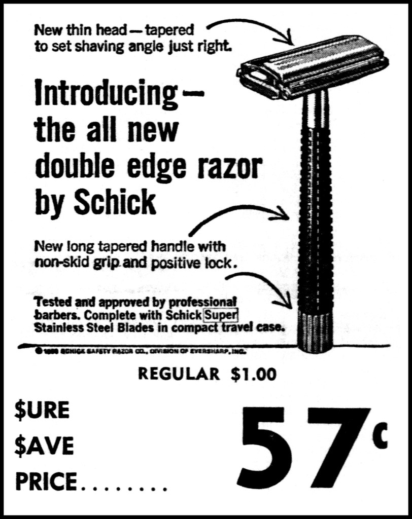 A Double Edged Schick razor Wegian WetshavingWegian Wetshaving