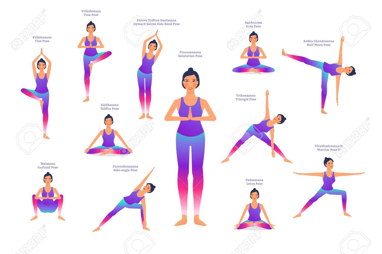 DIARY OF A RUNNER — abb9064: Beginners Yoga. Poses and their names.