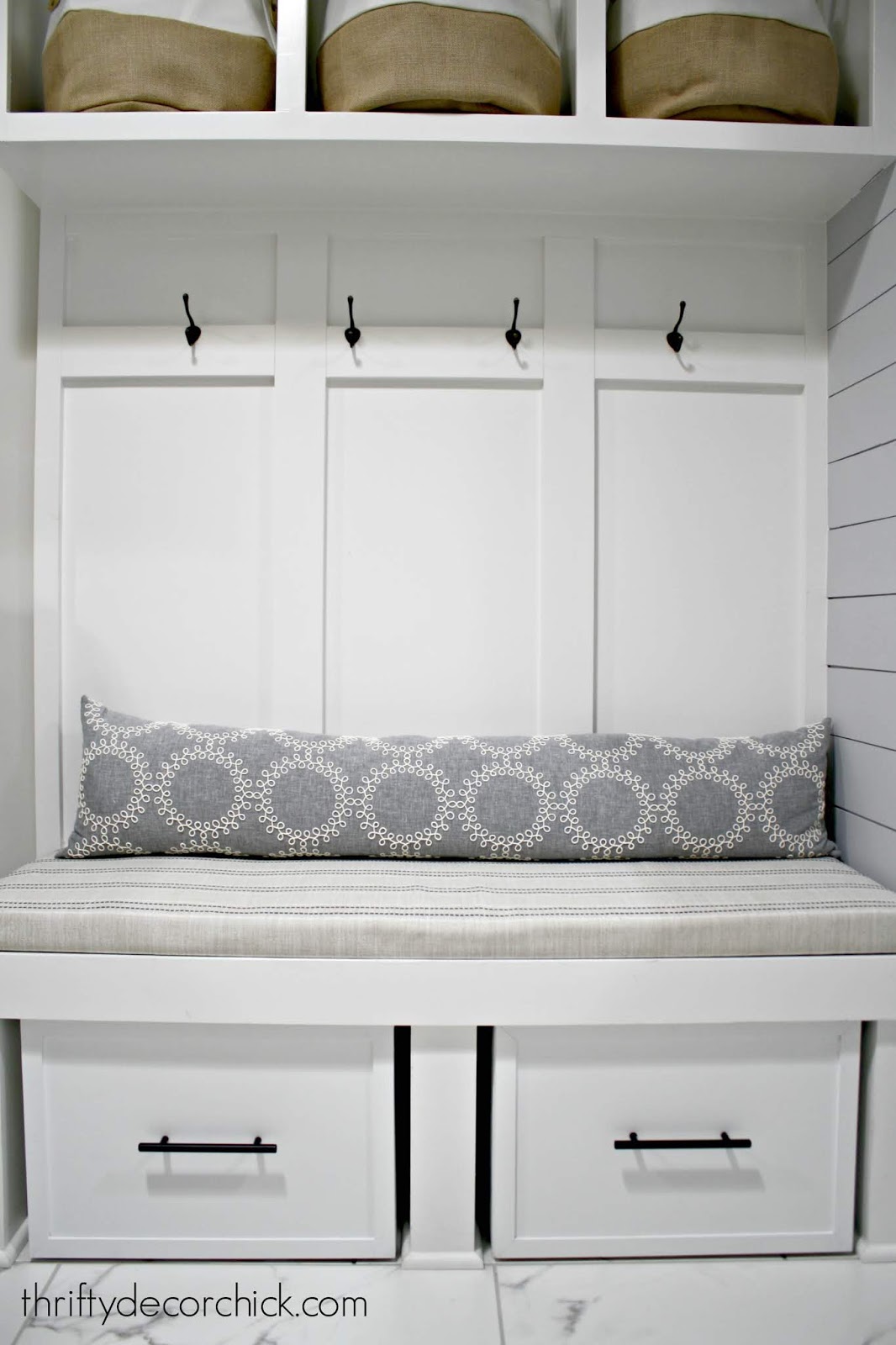 DIY Sliding Shoe Storage for the Mud Room Thrifty Decor Chick