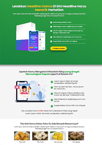 landing page blogspot