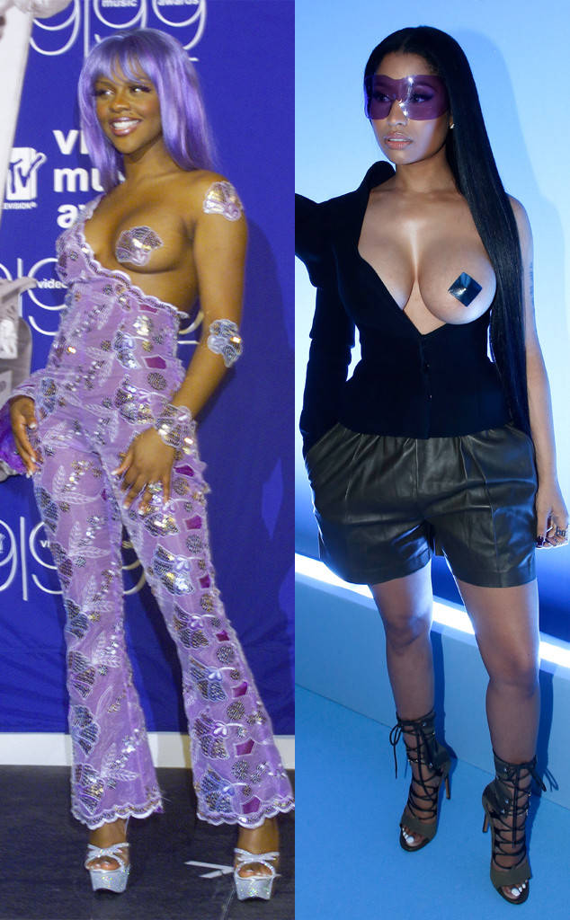 Who Rocked The Breast Hanging Out Better? Lil Kim Vs Nicki Minaj
