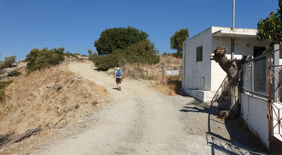 The track past St Seraphim chapel