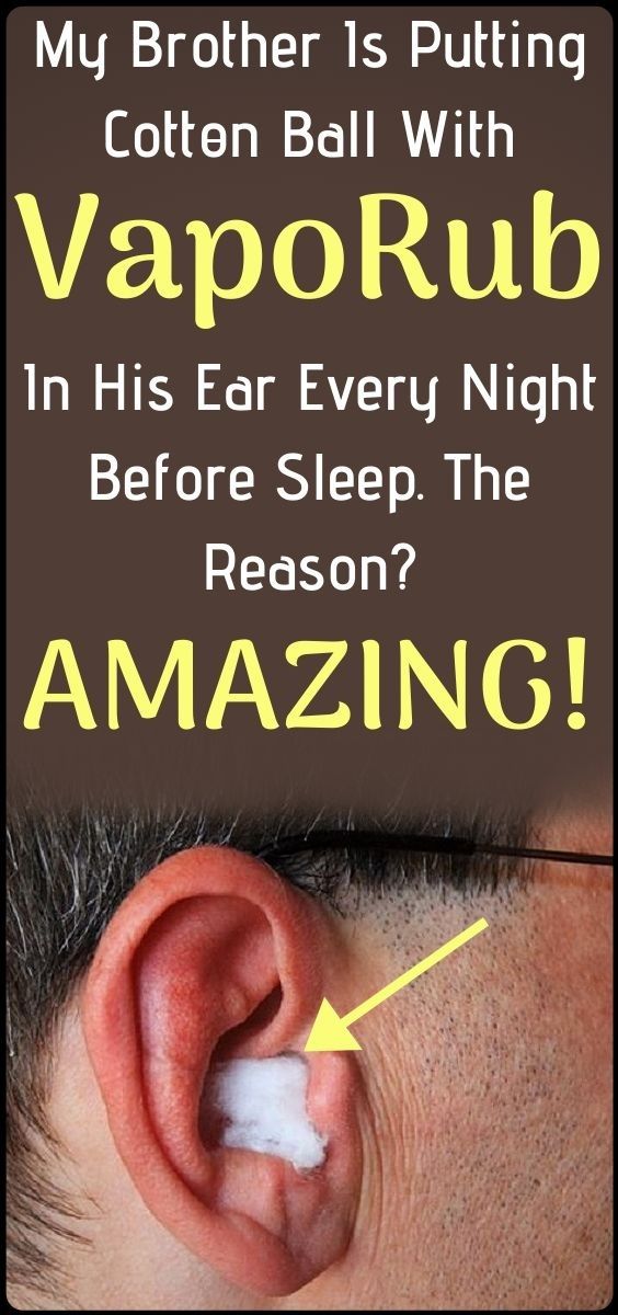 Puts A Cotton Ball In Her Ear Before Bedtime… When You See Why, You’ll