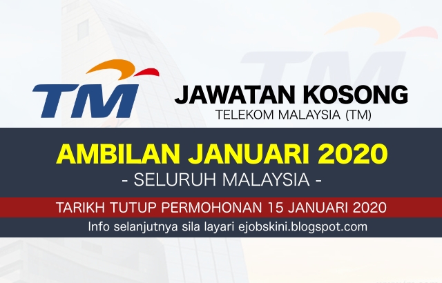 Jawatan Kosong Telekom Malaysia Tm Januari 2020