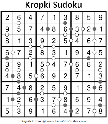 Kropki Sudoku (Fun With Sudoku #186) Solution