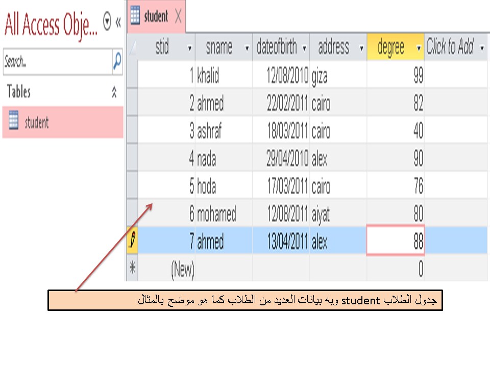 شرح الدالة Dlookup واستخدامتها فى برنامج الاكسس MS access الجزء الأول