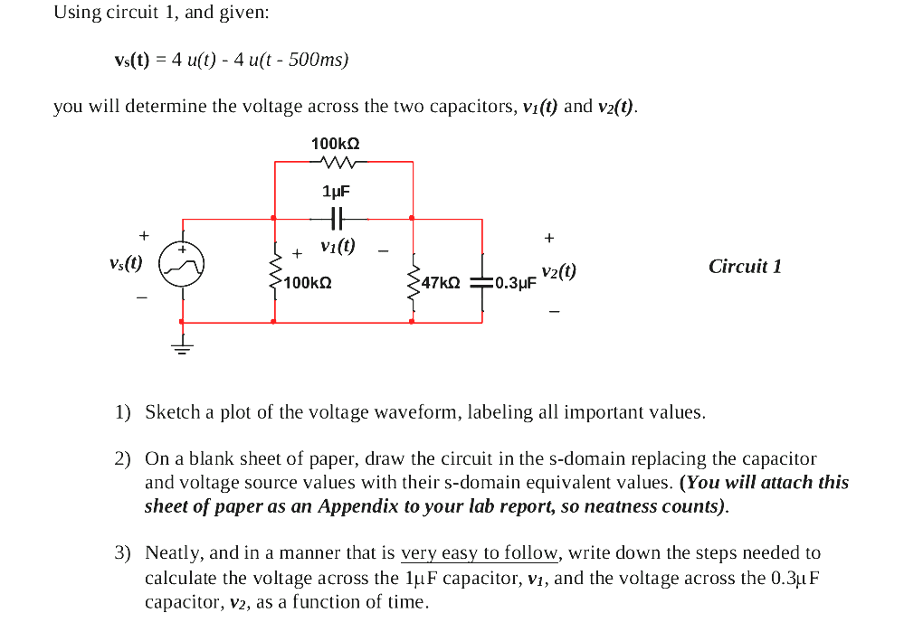 Laplace Transform S Domain Circuit Analysis