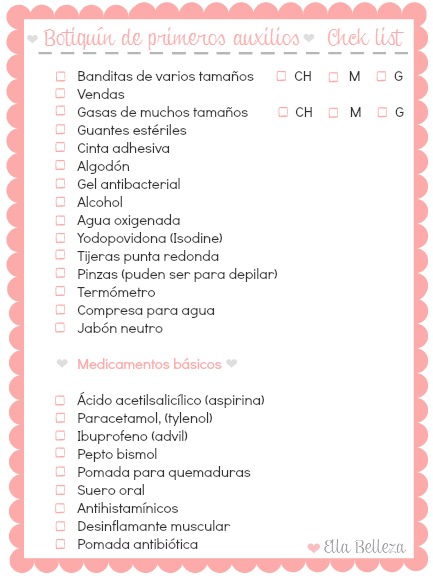 Botiquín de primeros auxilios