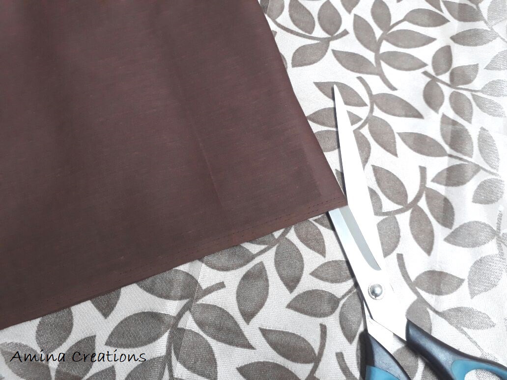 AMINA CREATIONS HOW TO LINE A CURTAIN/ STITCHING A LINING TO A CURTAIN