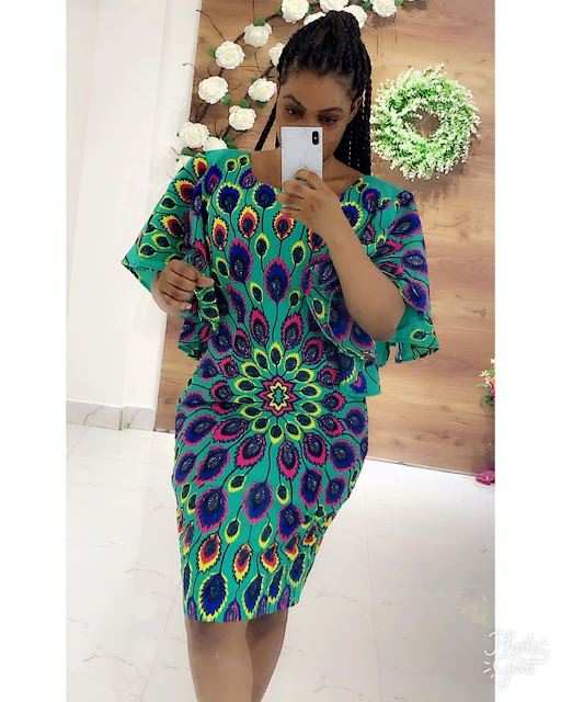 ankara short ball gown
