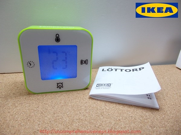 中年男の日記帳 Lottorp Ikea 多機能時計 温度計 アラーム タイマー付