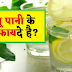 नींबू पानी के क्या फायदे है?
