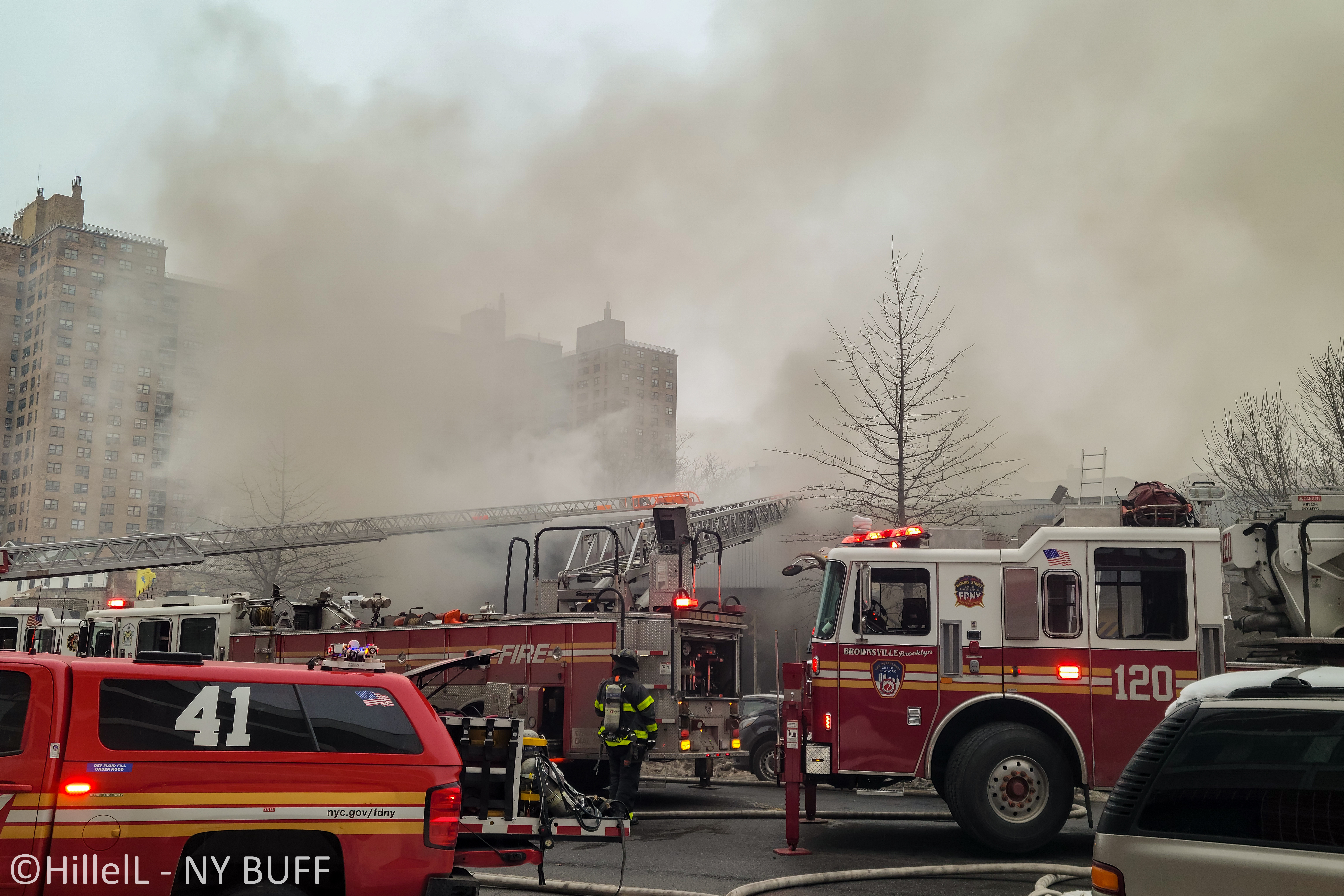 New York Buff Media: Three Alarm Fire Destroys Auto Repair Center In Crown  Heights