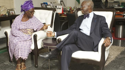 Mrs Akinola proud to meet old student governor Fashola