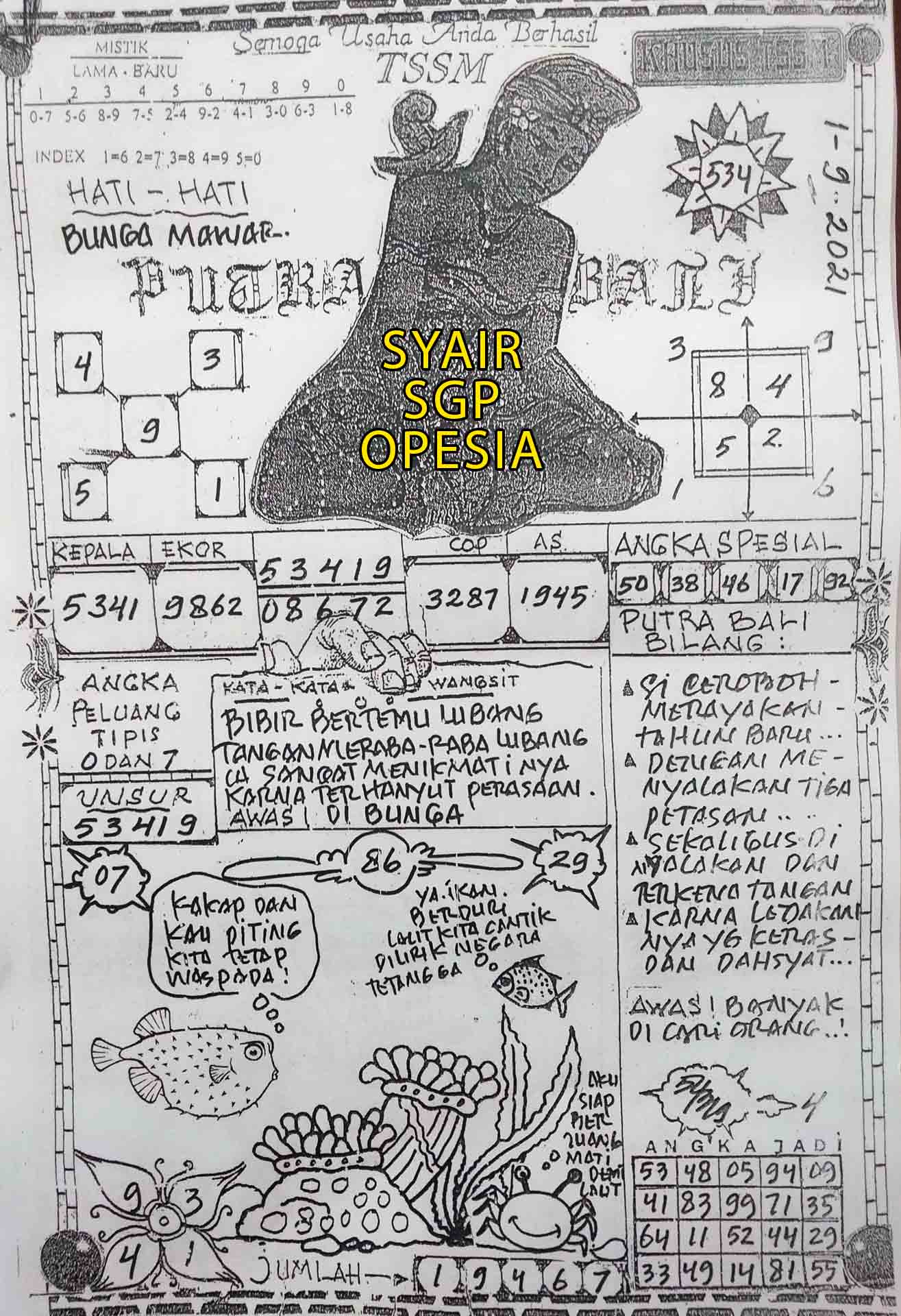 SYAIR SGP RABU 01 SEPTEMBER 2021 SYAIR NAGA