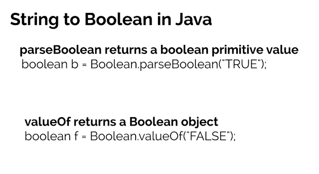 Java - Convert String to Boolean Example | Java67