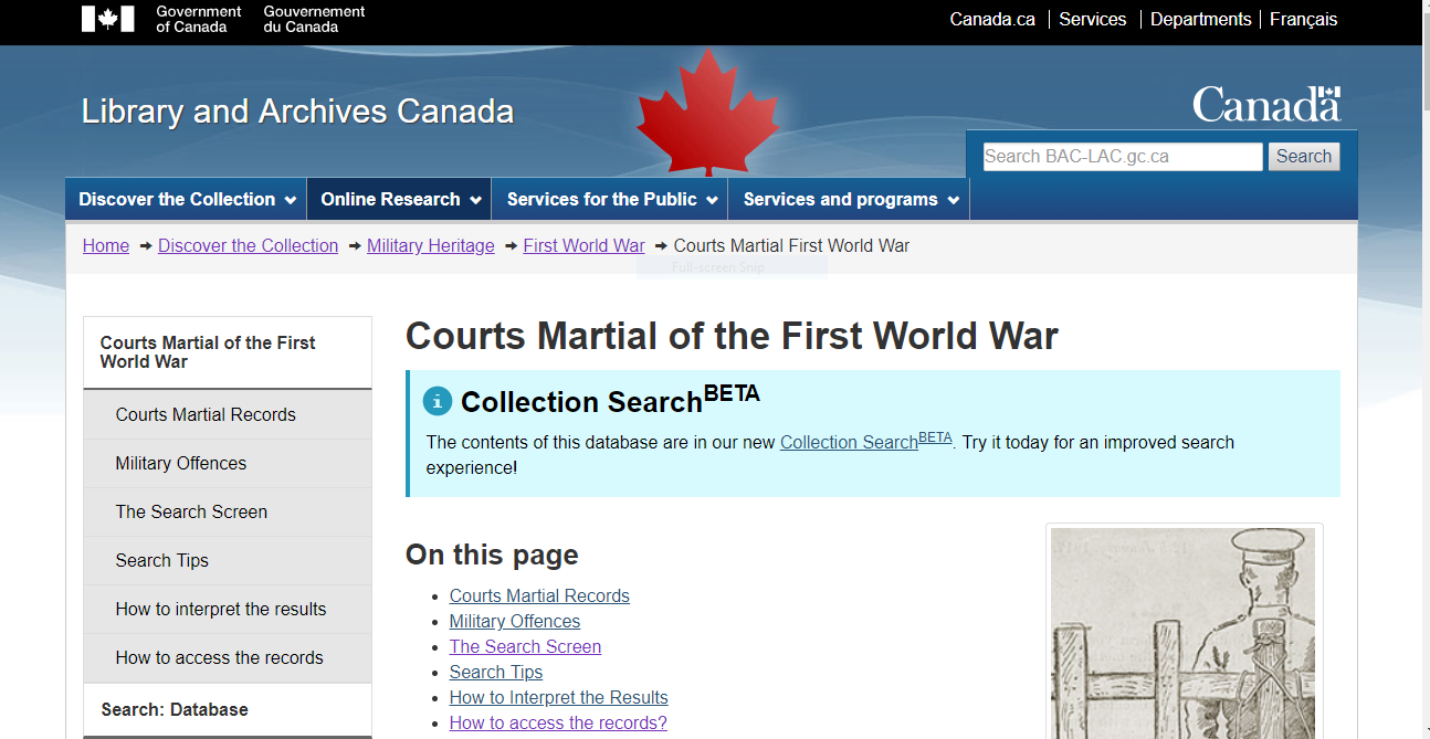 Finding Your Canadian Story Military Ancestors Courts Martial Records