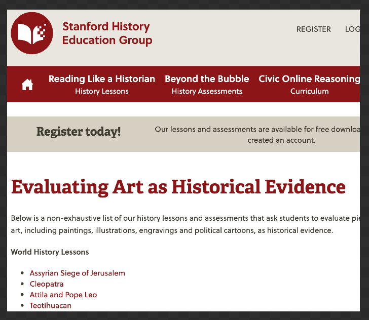 Free Teaching Resources for History Teachers Educators Technology