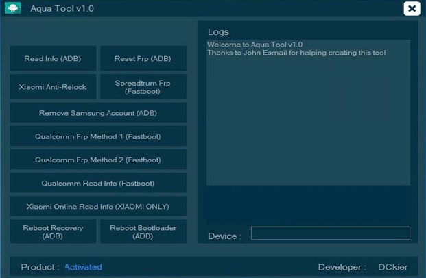 Aqua Tool v1.0 ADB Fastboot Tool Free Download