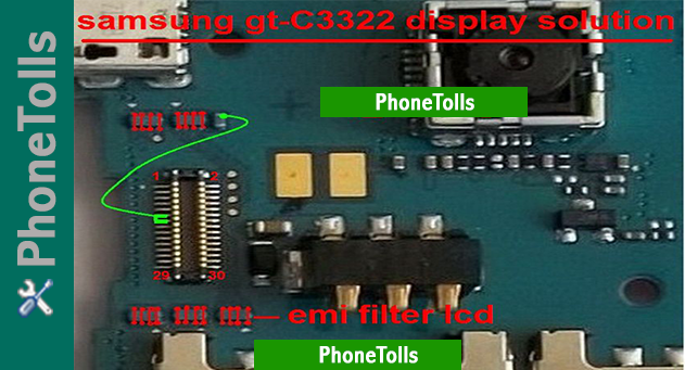 samsung 3322 display light jumper phonetolls