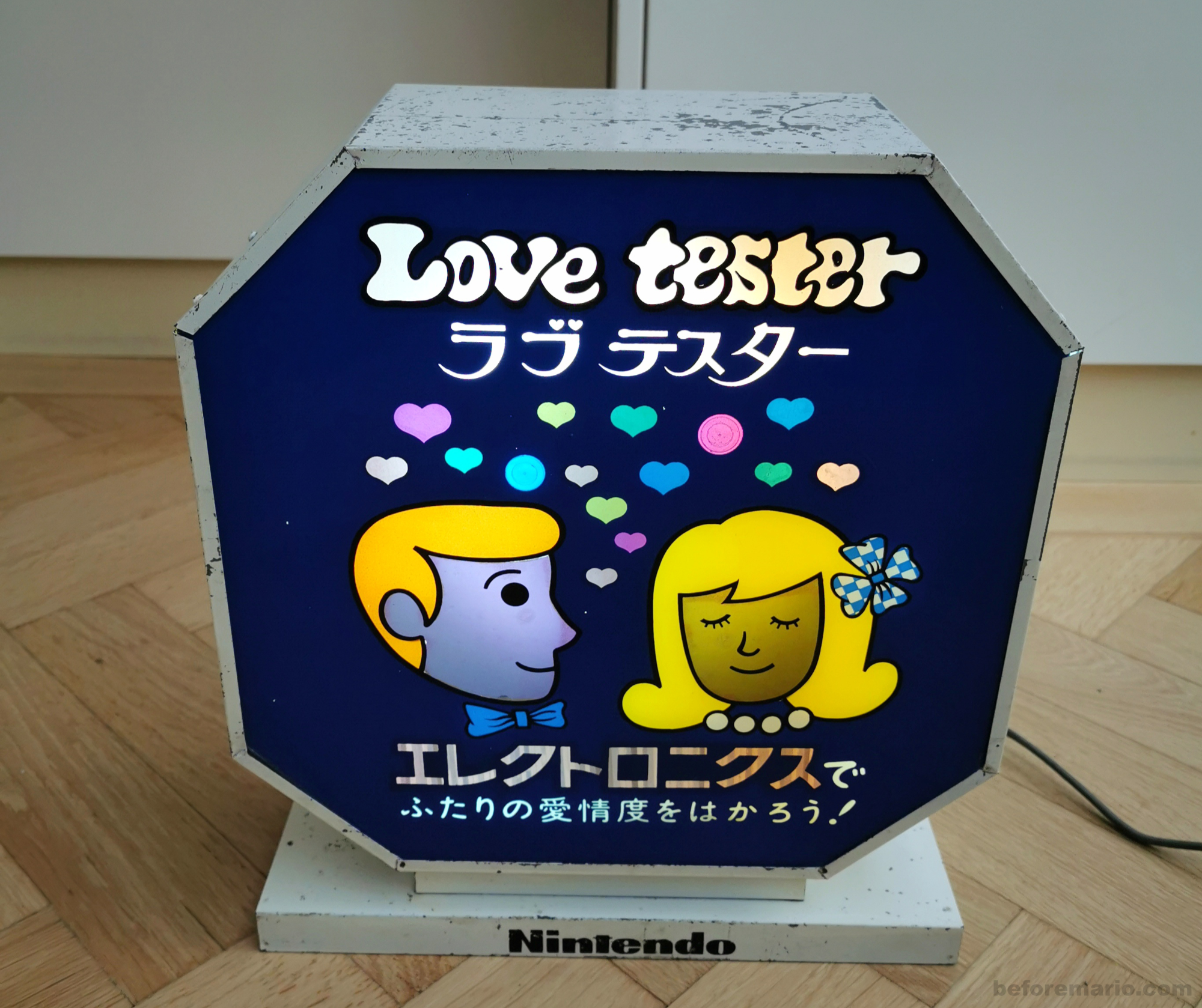 Photos of Nintendo's Love Tester