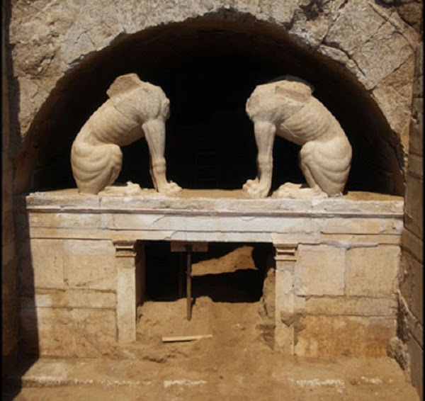 Amphipolis tomb entrance gradually revealed Amphipolis tomb entrance gradually revealed