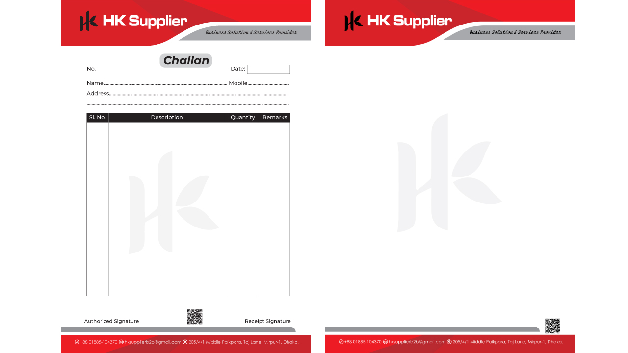 Creative Letterhead and Invoice or BillChallan Design for any Company