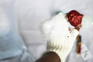 April Martin White Furry Paw Gloves April Martin White Furry Paw Gloves