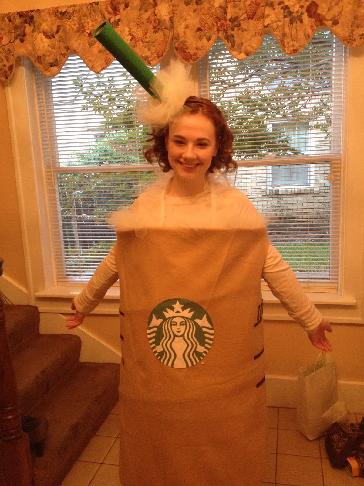 Curls & Cappuccinos: Starbucks Latte Costume