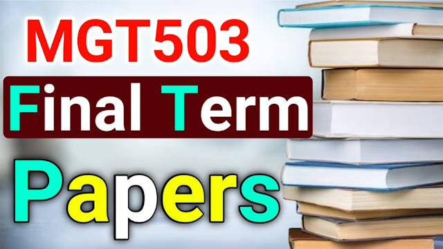 MGT503 Current Final Term Papers 2021