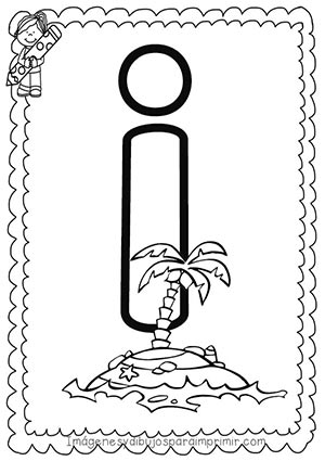 Para Colorear Vocales Con Dibujos - páginas para colorear