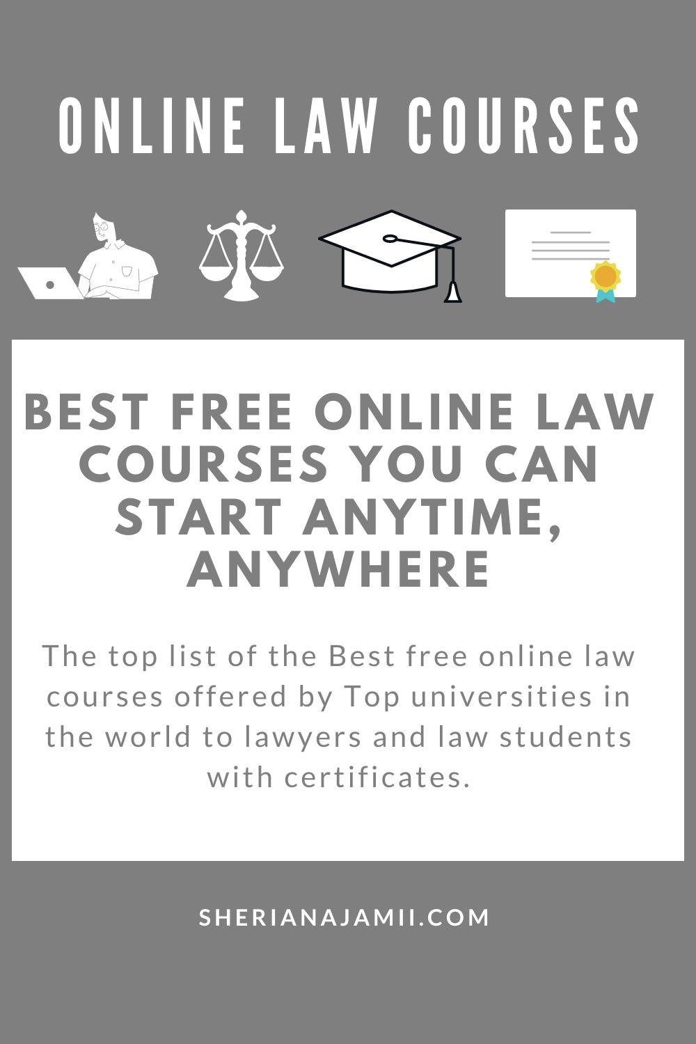 Best free online law courses you can start anytime anywhere