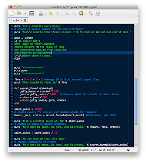 TESTHEAD: Exercise 26: Congratulations, Take A Test!: Learn Ruby the ...