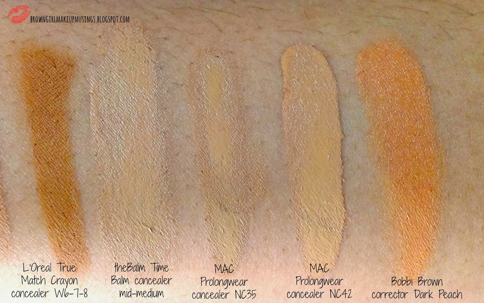 mac nc35 concealer matches