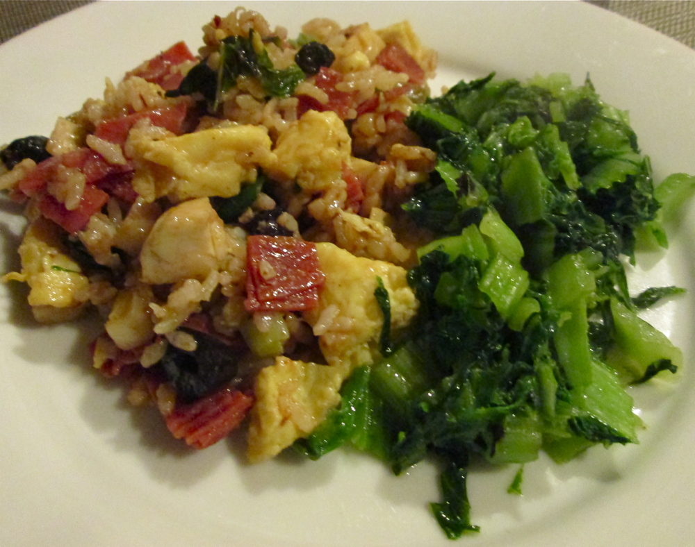 Popo's River fried rice with winter bamboo shoots