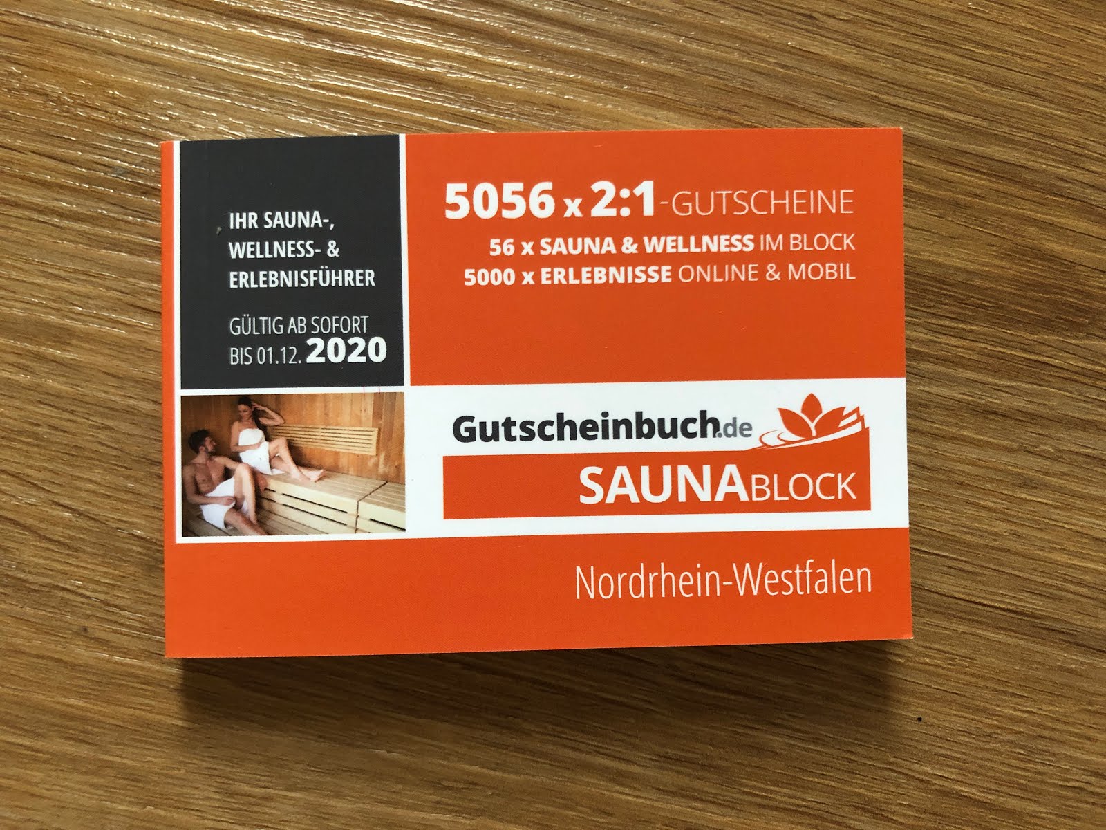 Produkttest Gutscheinbuch.de Saunablock
