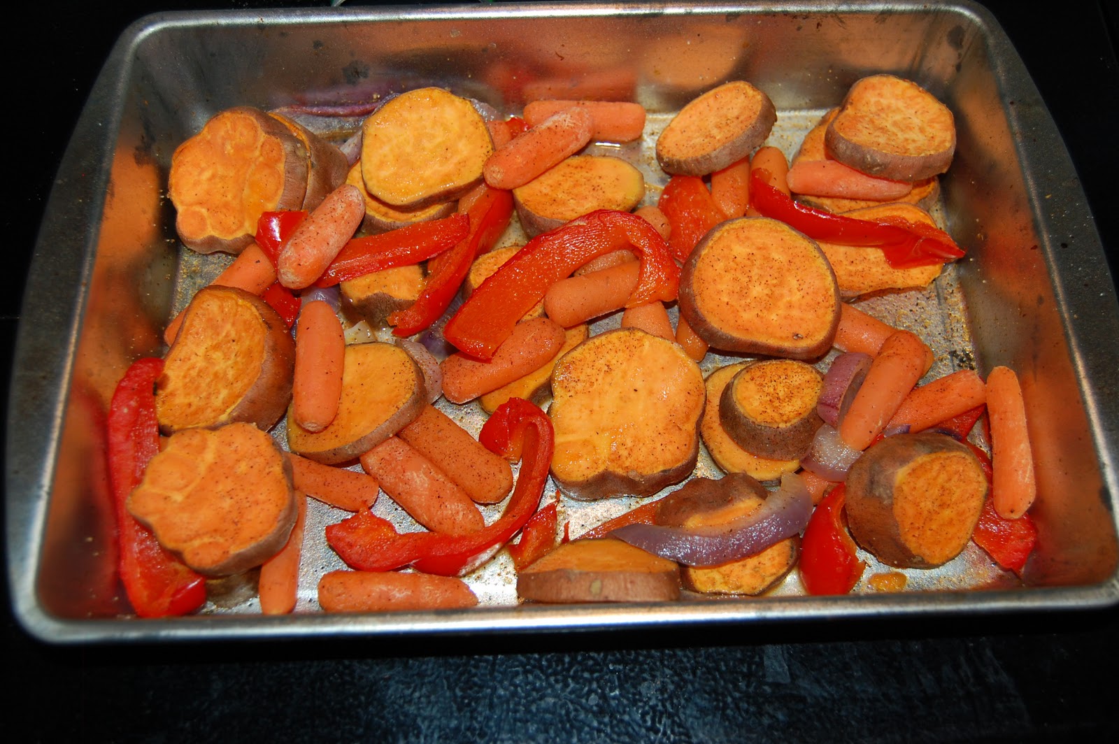 Healthy living one tip at a time. Spicy cajun vegetable roast.