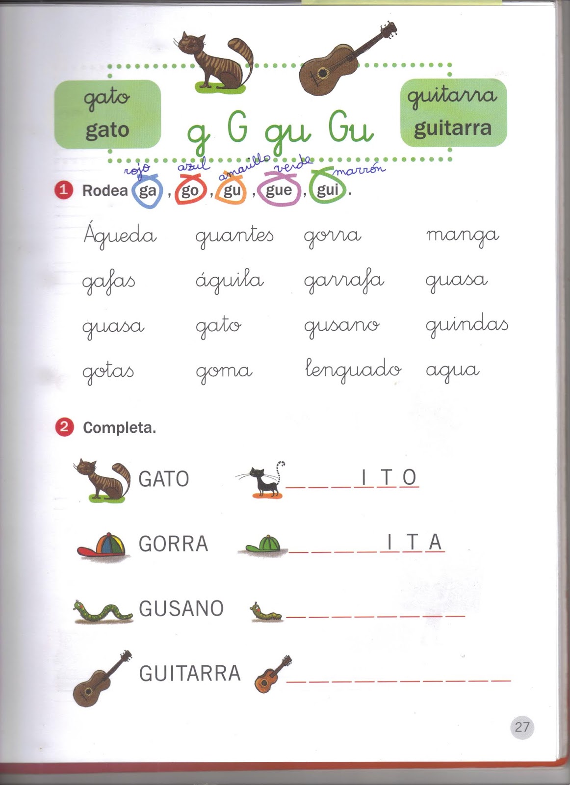 Texto Con Ge Gi Gue Gui Gue Gui – Estudiar