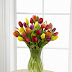 ARREGLO DE 24 TULIPANES DE COLORES S/.390.00 (047)