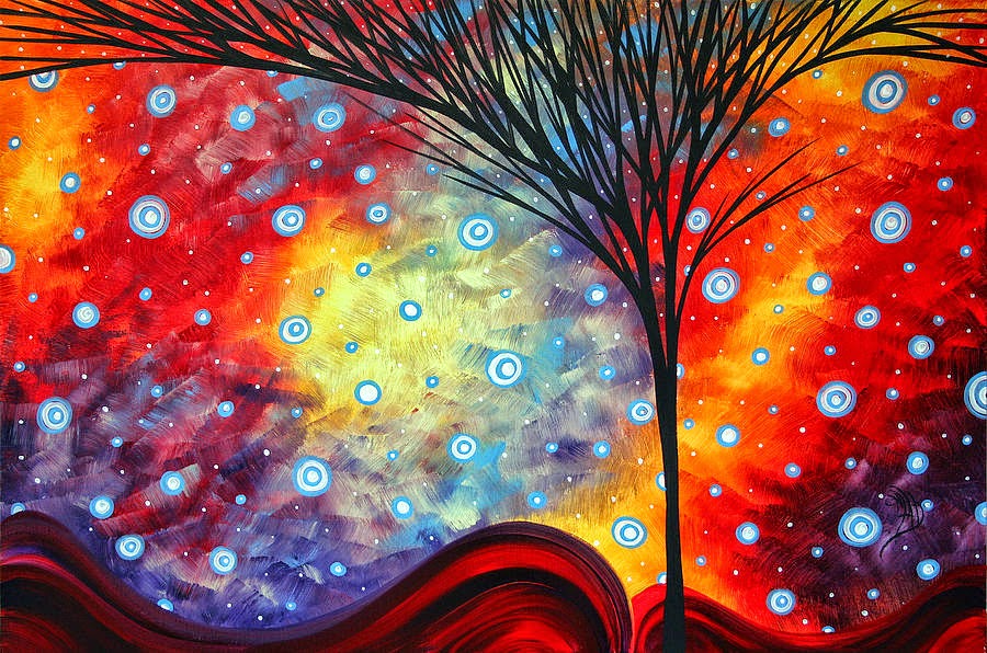 Megan Duncanson Palette Knife Abstract Landscape painter Tutt'Art