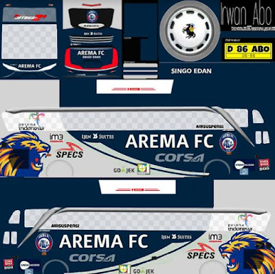 Livery BUSSID bus Arema FC