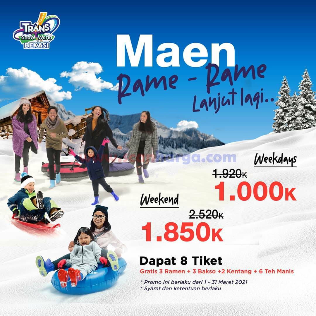 Trans Snow World Bekasi Promo Main Rame - Rame